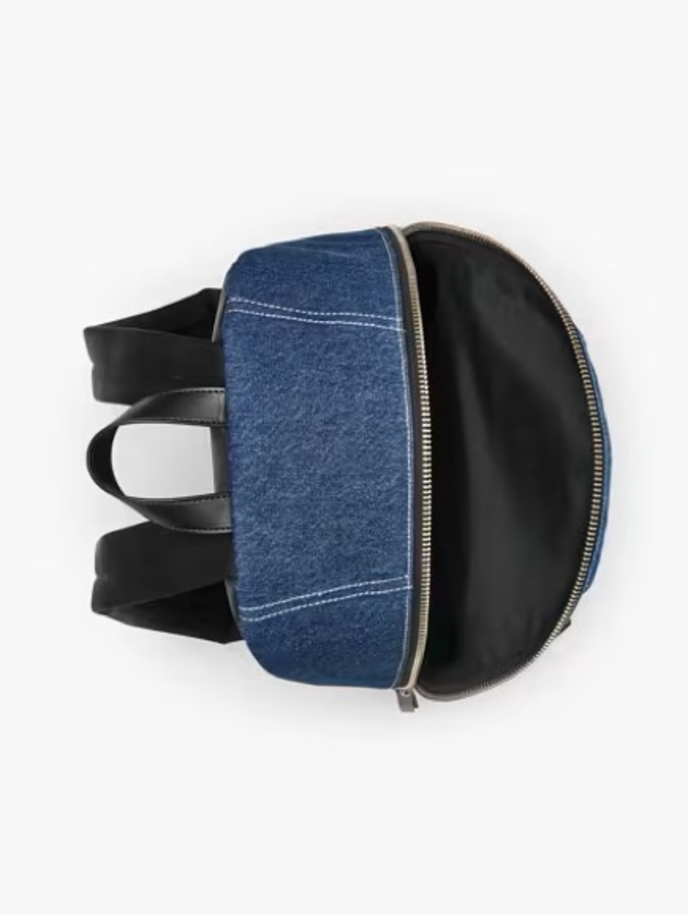 Marc Jacobs The Biker Colorblock Denim Large Backpack - Picture 5 of 5